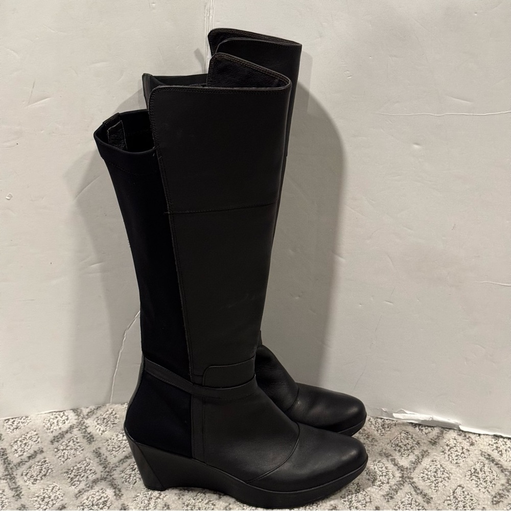 Naot Knee High Wedge Riding Boot Size 40